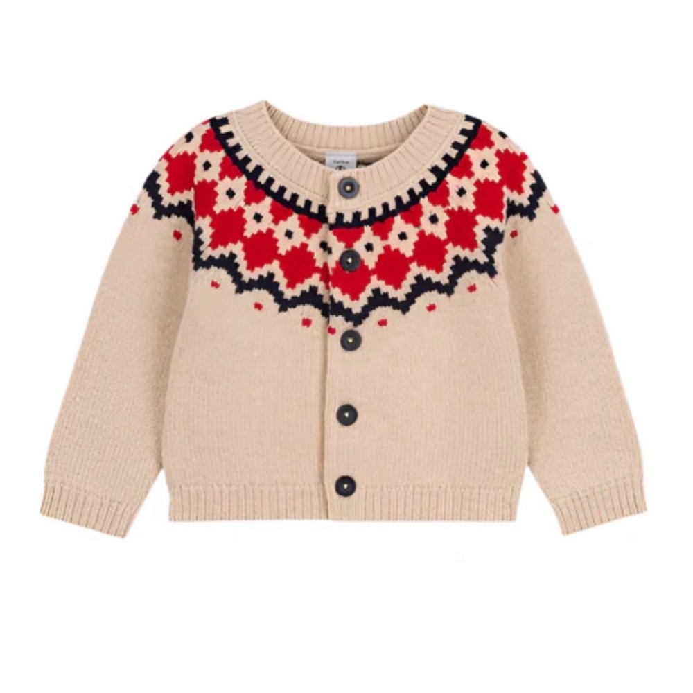 Petit Bateau Fair Isle Cardigan